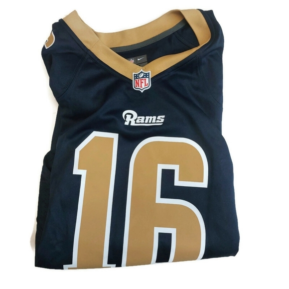 Nike Los Angeles Rams Jersey Mens Size S Jared Goff #16 On Field Blue - Picture 6 of 7